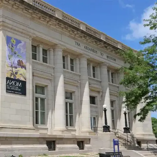 image of the exterior of the museum of Nebraska art